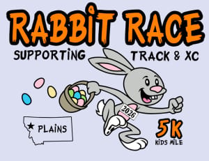 Plains Easter Rabbit Race Logo