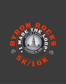 Byron Rocks  5k & 10k - Run it. Walk it. Ruck it. logo