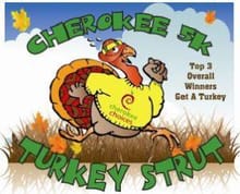 Cherokee 5K Turkey Strut logo