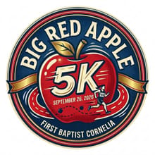 Big Red Apple 5K & 1 Mile logo
