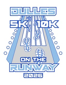 Dulles 5K/10K on the Runway logo