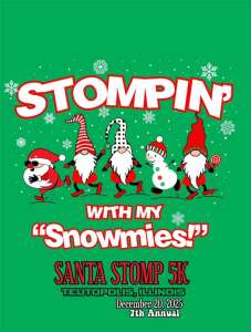Santa Stomp 5K Run/Walk Logo