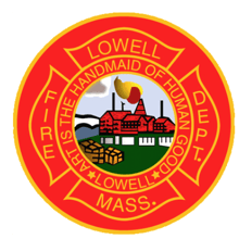Lowell Firefighters Road Race logo