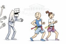 5K Zombie Run & One Mile Spooky Family Fun Run logo