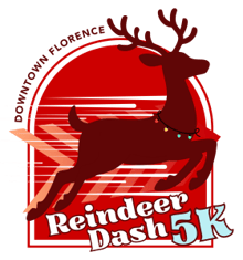 Downtown Florence Reindeer Dash 5K logo
