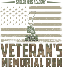 Sadler Arts Academy Veterans Memorial 5k logo