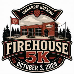Uwharrie Brewing Firehouse 5K & 1 Mile Run/Walk Logo