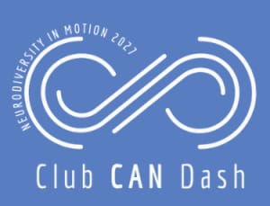 Club CAN Dash-Neurodiversity in Motion 2027 Logo