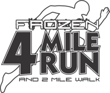 FROZEN 4 Mile Run & 2 Mile Walk logo