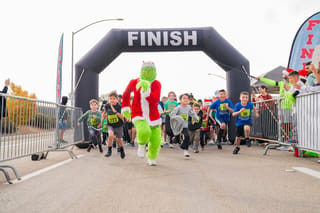 2026 Grinchmas Family Fun Run/Walk - Benefitting Central Coast Running Club and People for Leisure and Youth, Inc. (PLAY, Inc) event Logo