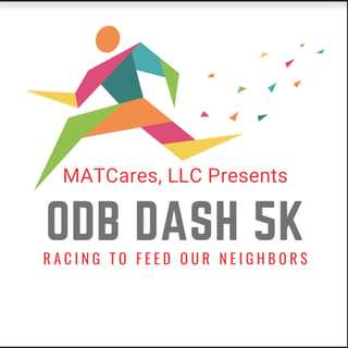 O.D.B. DASH 5K Powered by The Megan Aitken Team Logo