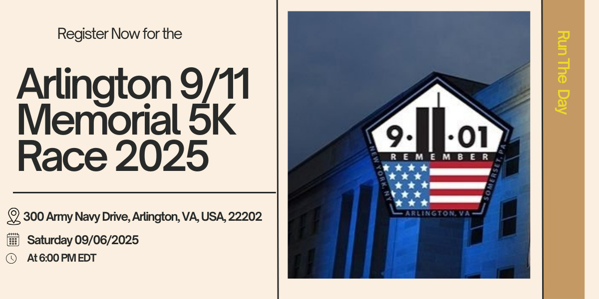 Arlington 9/11 Memorial 5K Race 2025 logo