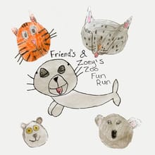 Friends and Zoey's Zoo Fun Run logo