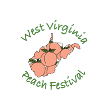 Annual WV Peach Festival 5k race logo