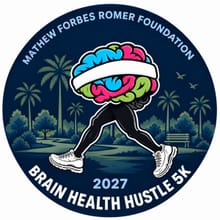 The Mathew Forbes Romer Foundation 5K for Brain Health - Brain Health Hustle logo