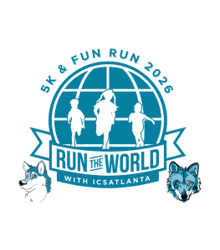Run the World with ICSAtlanta 5K & Fun Run logo