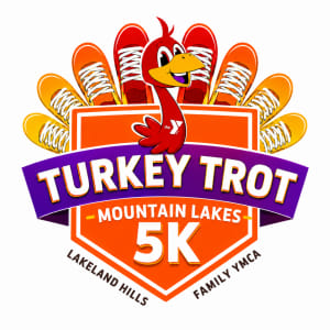 2026 Mountain Lakes Turkey Trot Hosted by Lakeland Hills Family YMCA Logo
