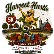 20th Annual Harvest Hustle 5K 2026 logo