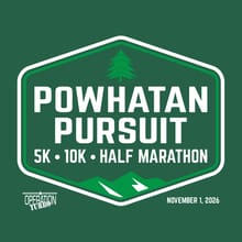 Powhatan Pursuit 5k, 10k & Half logo