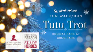 Holiday Tutu Trot- Fun Walk/Run Under the Holiday Lights at Krug Park Logo