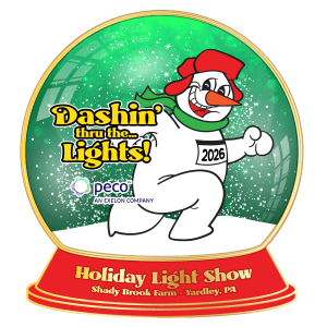 Dashin' thru the .... Lights! 2 Mile Run Logo