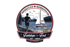 Footsteps for Fred Timed 1.5 & 5K Logo