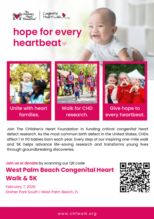 WPB Children's Congenital Heart Walk/5k logo