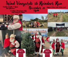 Wind Vineyards Reindeer Run/Walk logo