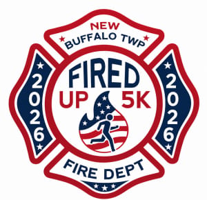 New Buffalo Township Fired Up 5K Logo