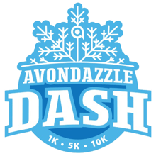 Avondazzle Dash 1K, 5K & 10K • 2026 logo