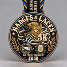 Badges and Laces 5k logo