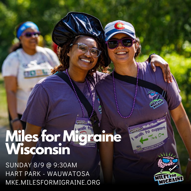 Miles for Migraine Wisconsin  logo