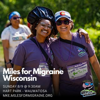 Miles for Migraine Wisconsin  Logo