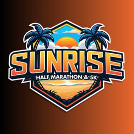 10th Annual - Sunrise Half Marathon & 5k Logo