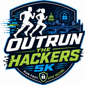 Outrun the Hackers 5K Logo