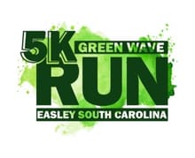 Run The Green Wave 5k logo