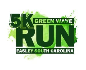 Run The Green Wave 5k Logo