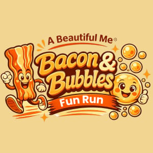 "Bacon & Bubbles" 5K or 1 Mile to support A BEAUTIFUL ME® Logo