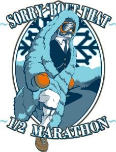 Sorry 'Bout That Half Marathon and Team Relay Logo
