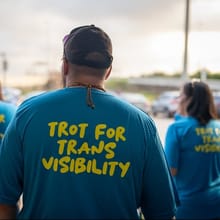 Trot for Trans Visibility logo