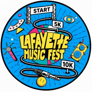 Lafayette Music Fest -5K - 10K Logo