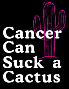 Cancer Can Suck A Cactus 5/10k Logo