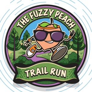 The Fuzzy Peach Trail Run Logo