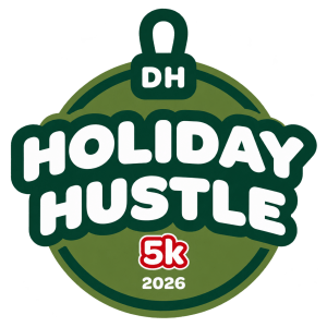DH Holiday Hustle 5K & 1 Mile Walk/Run Logo
