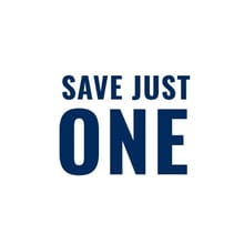 SAVE JUST ONE logo
