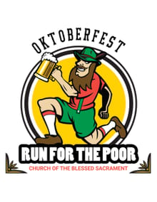 Church of the Blessed Sacrament's Oktoberfest Run for the Poor 5K and 1 Mile Fun Run logo