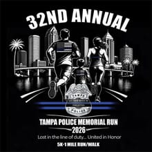 2026 Tampa Police Memorial Run 5K & 1 Mile Run/Walk logo