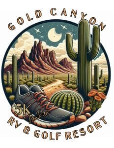 Annual Gold Canyon 5K With A View Logo