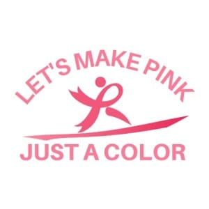 Let's Make Pink Just a Color Logo