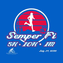 Semper Fi 5k, 10k, & 1M logo
